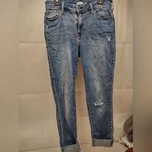 Old navy blue jean skinny jeans ripped